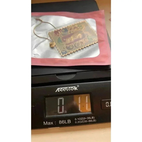 Vintage Coca-Cola Gold Plated Postage Stamp Christmas Ornaments Limited Edition - Picture 8 of 9